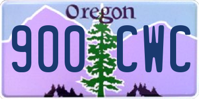 OR license plate 900CWC