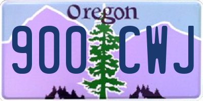 OR license plate 900CWJ