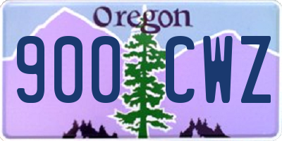 OR license plate 900CWZ