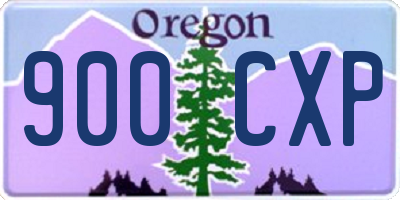 OR license plate 900CXP