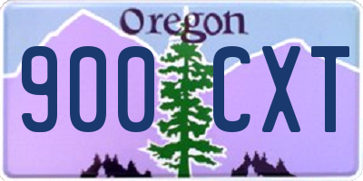 OR license plate 900CXT