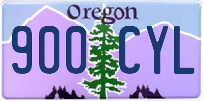 OR license plate 900CYL