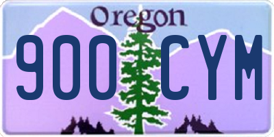 OR license plate 900CYM