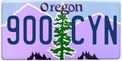 OR license plate 900CYN