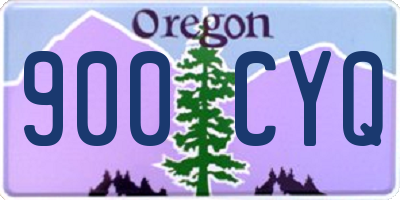 OR license plate 900CYQ