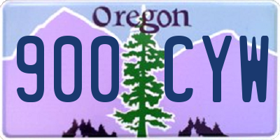 OR license plate 900CYW