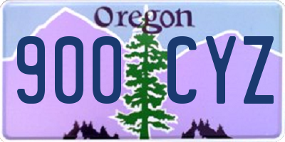 OR license plate 900CYZ