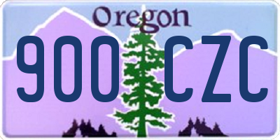 OR license plate 900CZC