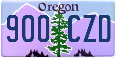 OR license plate 900CZD