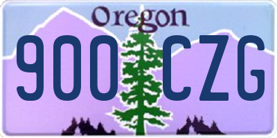 OR license plate 900CZG