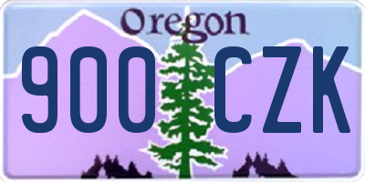 OR license plate 900CZK