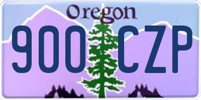 OR license plate 900CZP