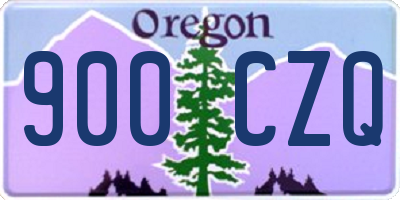 OR license plate 900CZQ