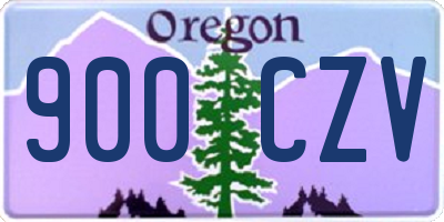 OR license plate 900CZV