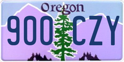 OR license plate 900CZY