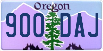 OR license plate 900DAJ