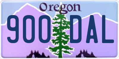 OR license plate 900DAL