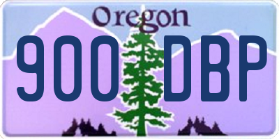 OR license plate 900DBP