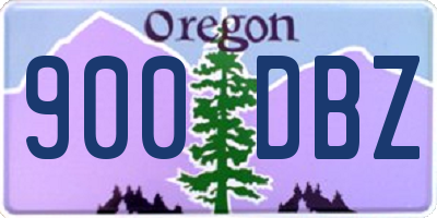 OR license plate 900DBZ