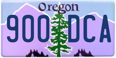 OR license plate 900DCA