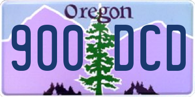 OR license plate 900DCD