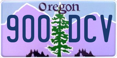 OR license plate 900DCV