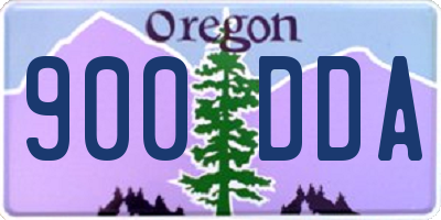 OR license plate 900DDA