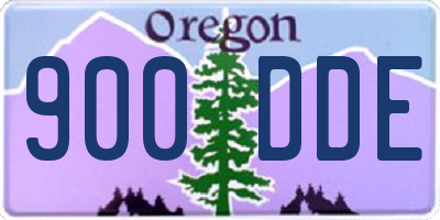 OR license plate 900DDE