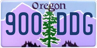 OR license plate 900DDG