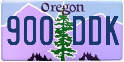 OR license plate 900DDK