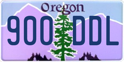 OR license plate 900DDL