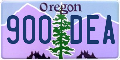 OR license plate 900DEA