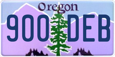OR license plate 900DEB