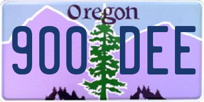 OR license plate 900DEE