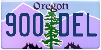 OR license plate 900DEL