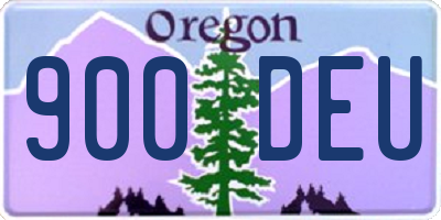 OR license plate 900DEU