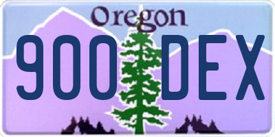 OR license plate 900DEX