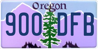 OR license plate 900DFB