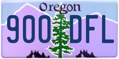 OR license plate 900DFL