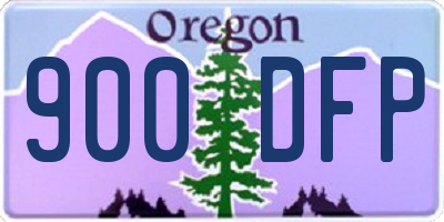 OR license plate 900DFP