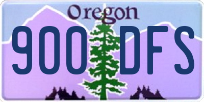 OR license plate 900DFS
