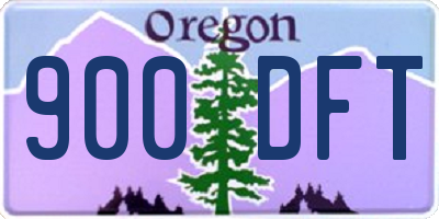 OR license plate 900DFT