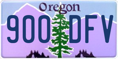 OR license plate 900DFV