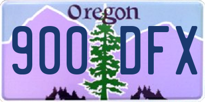 OR license plate 900DFX