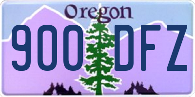 OR license plate 900DFZ