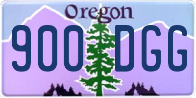 OR license plate 900DGG