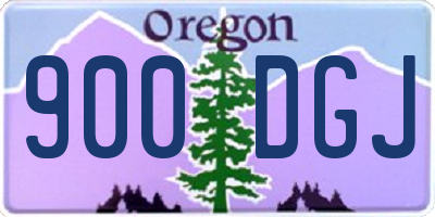 OR license plate 900DGJ