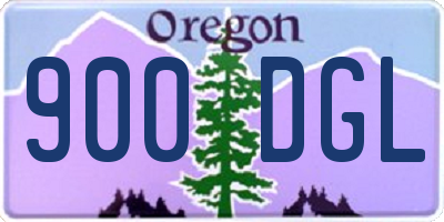 OR license plate 900DGL