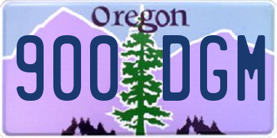 OR license plate 900DGM