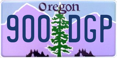 OR license plate 900DGP